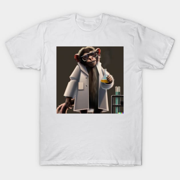 lab monkey T-Shirt by PetAI